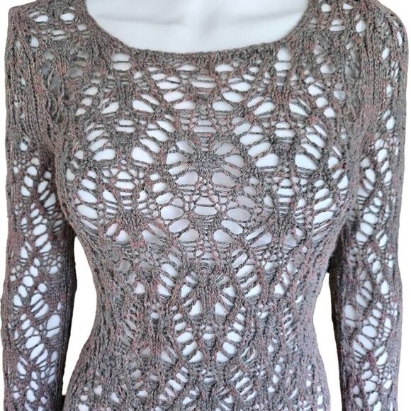 vintage fairy crochet open-knit sweater - Picture 3 of 7